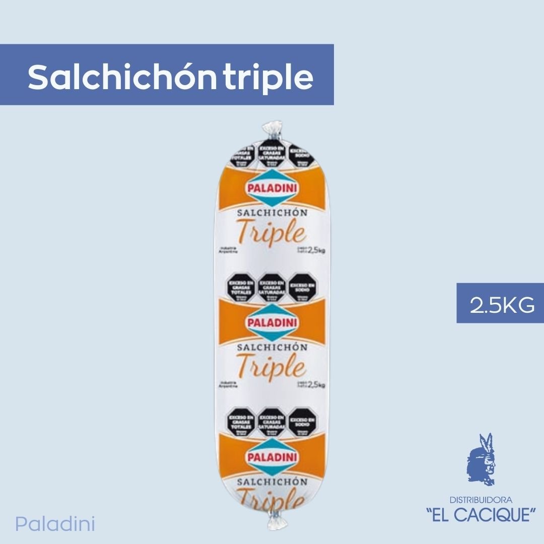 SALCHICHON TRIPLE. X 2.5 KG. PALADINI